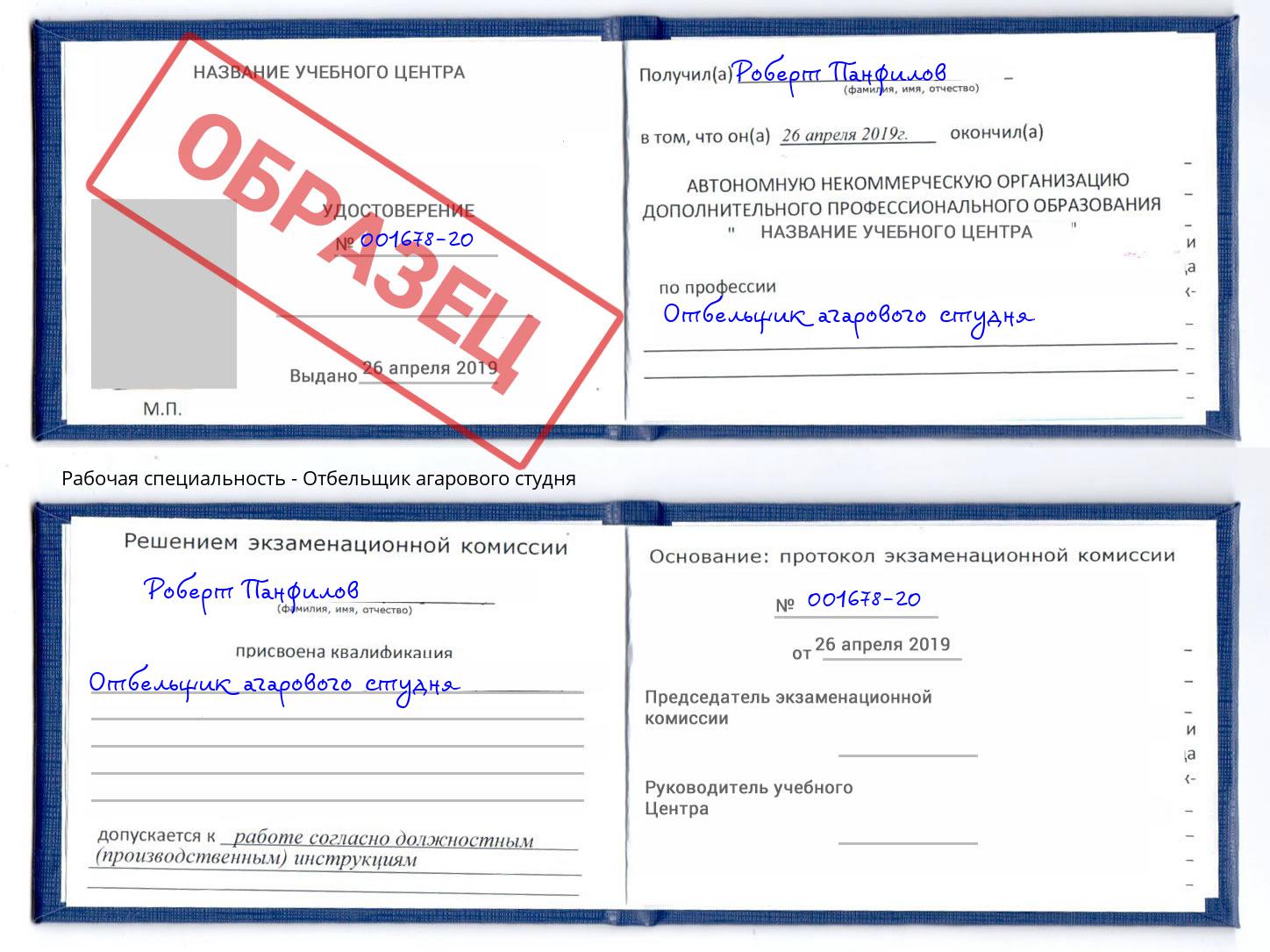 Отбельщик агарового студня Шадринск