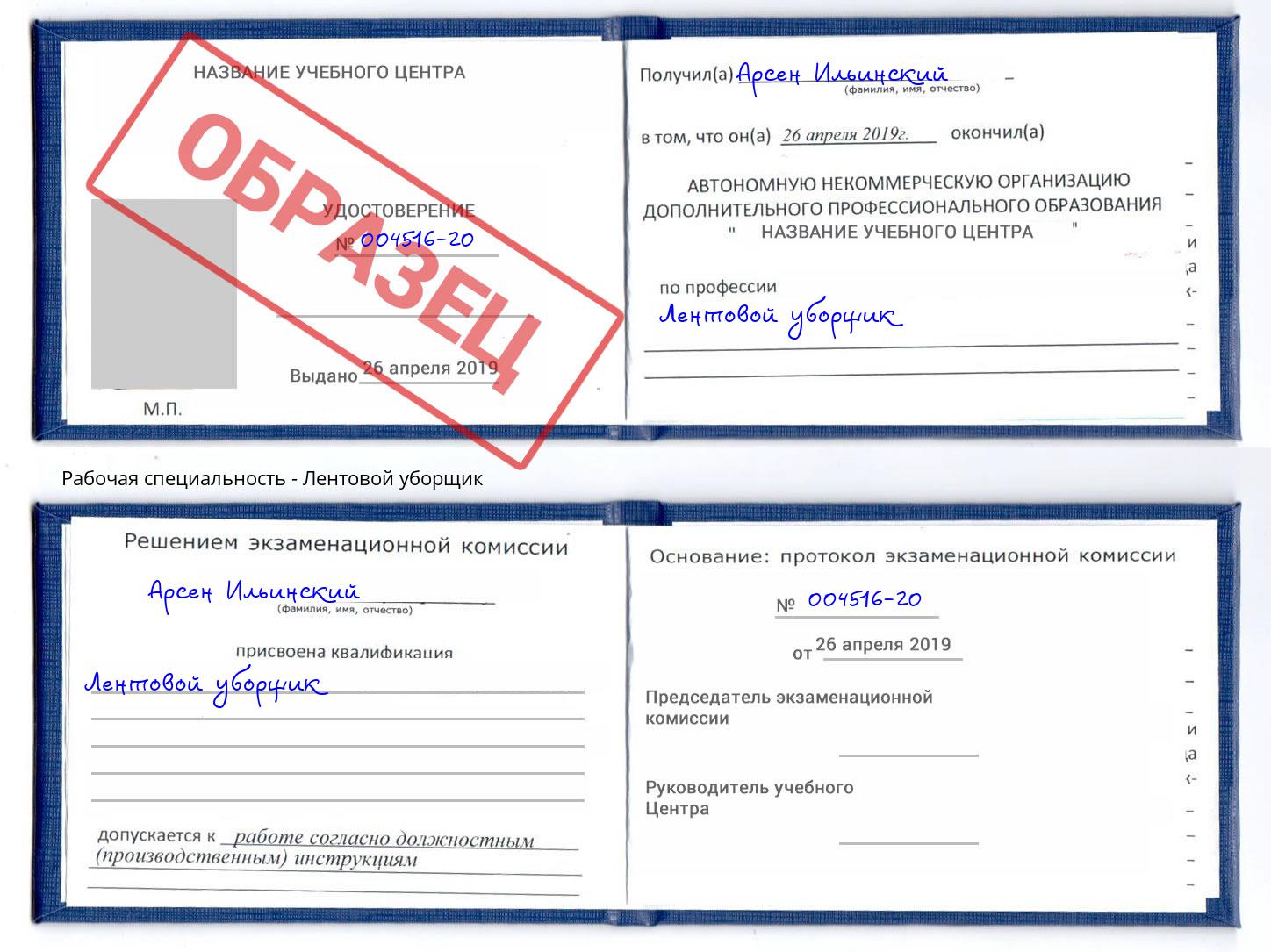 Лентовой уборщик Шадринск